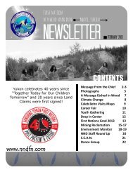 February 2013 NND Newsletter - First Nation of Na-Cho Nyak Dun