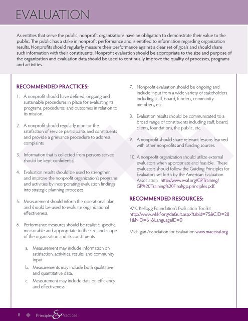 Principles & Practices for Nonprofit - NNAAC