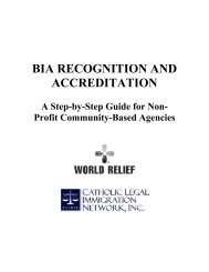 BIA RECOGNITION AND ACCREDITATION - NNAAC