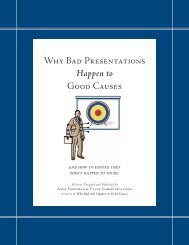 Why Bad Presentations Happen to Good Causes - The Goodman ...