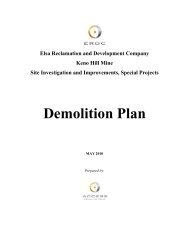 Final Demolition Plan - First Nation of Na-Cho Nyak Dun