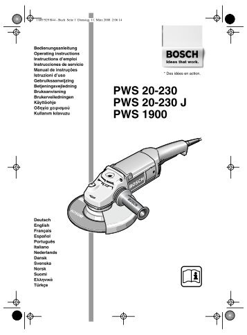 PWS 20-230 PWS 20-230 J PWS 1900 - Grossdepot