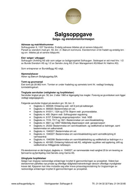 Salgsoppgave (16 mb) - Om Solhaugen