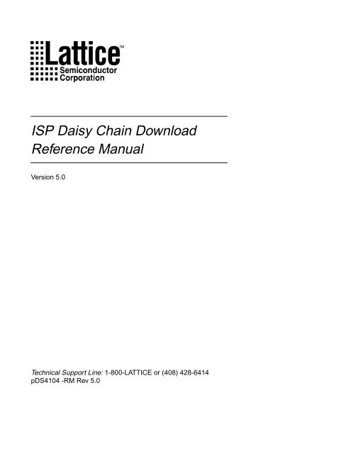 ISP Daisy Chain Download Reference Manual - Web Server Noel