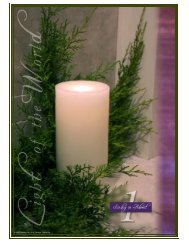 Our Lady of Hope Parish FIRST SUNDAY OF ADVENT December 2 ...