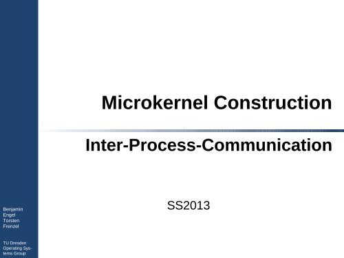 Inter-Process-Communication - Operating Systems Group