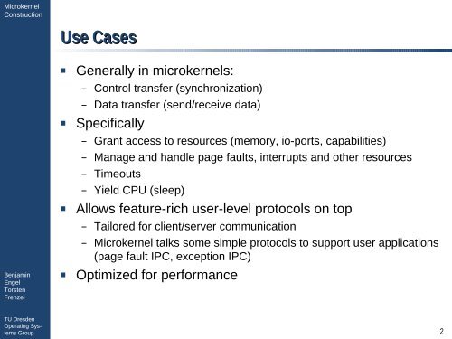 Inter-Process-Communication - Operating Systems Group