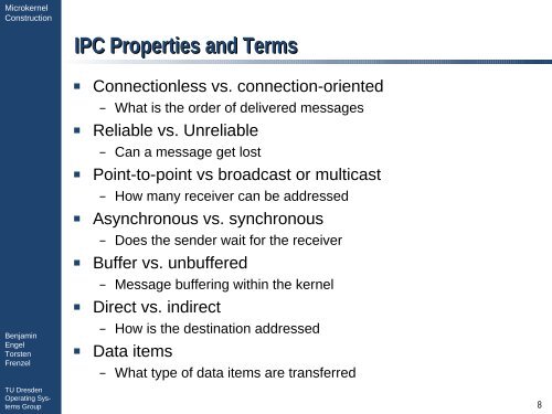 Inter-Process-Communication - Operating Systems Group