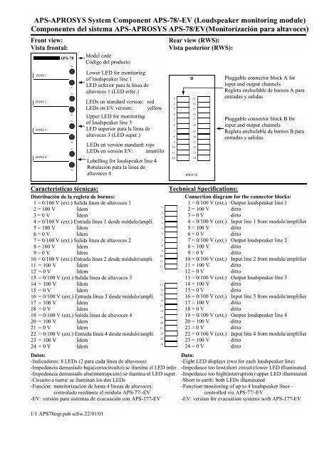 APS-APROSYS-System-Komponente APS-78/-EV - g+m elektronik ag