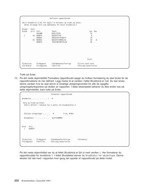 Om Brukerhåndbok i Query/400 - IBM