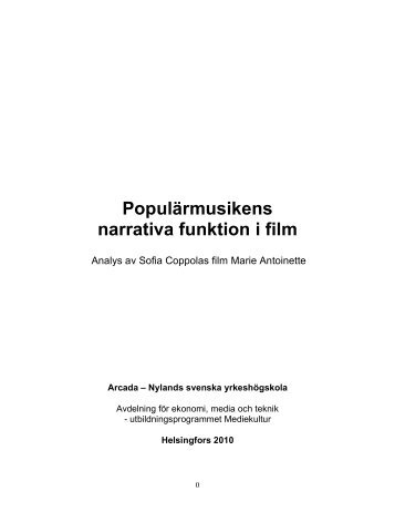 Populärmusikens narrativa funktion i film - Theseus