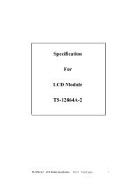 Specification For LCD Module TS-12864A-2 - Read