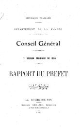 RAPPORT DU PREFET