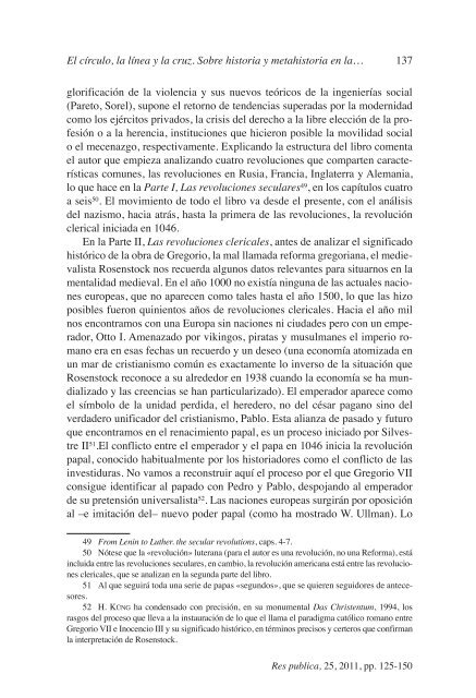 El círculo, la línea y la cruz. Sobre historia y metahistoria en la teoría ...