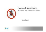 Formell Verifiering - sesam