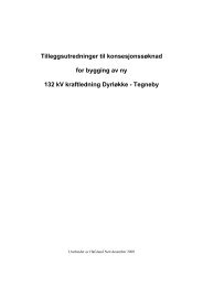 Tilleggsutredninger til konsesjonssøknad for bygging ... - Skjema Nve