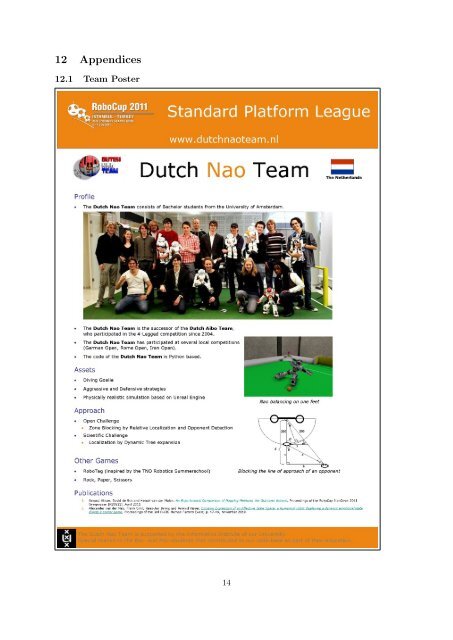 Dutch Nao Team - Universiteit van Amsterdam