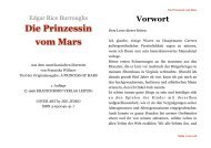 Die Prinzessin vom Mars Leseprobe - Spitzenlicht.de