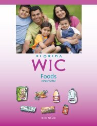 WIC Approved Foods - Florida Department of Health