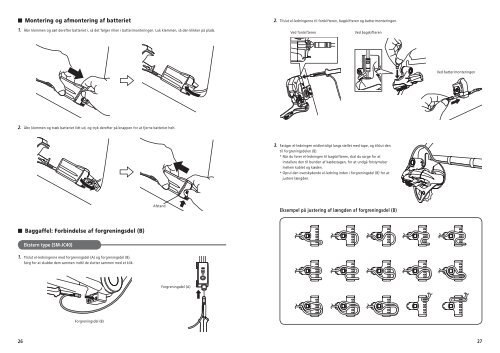 Serie 6770 Brugervejledning fra forhandleren - Shimano