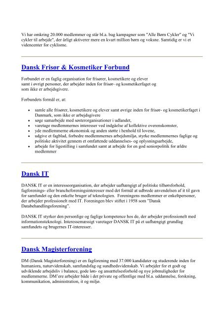 Medlemmer af Forbrugerrådet i 2011 - Tænk