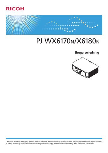 Brugervejledning - Firmware Download Center - Ricoh