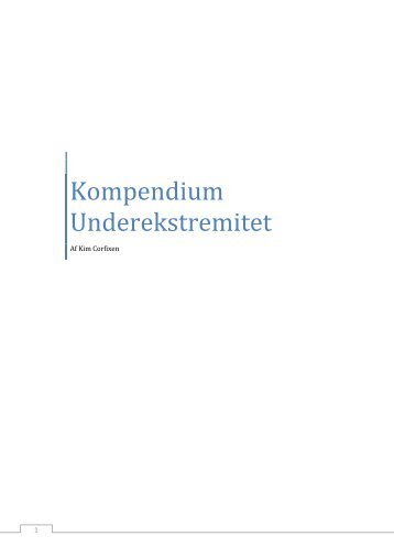 Klinisk Kompendium UE