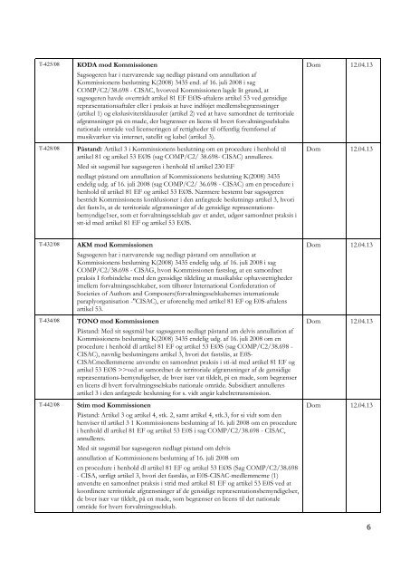 Udenrigsministeriet JTEU j.nr. 400.A.5-3-0 Juridisk Tjeneste, EU ...