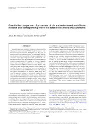 Quantitative comparison of processes of oil- and water-based mud ...