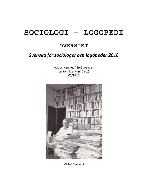 SOCIOLOGI – ALLMÄN ÖVERSIKT