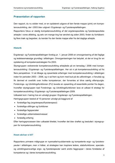 Kompetence & kompetenceudvikling 2009 for ergo - Aalborg ...