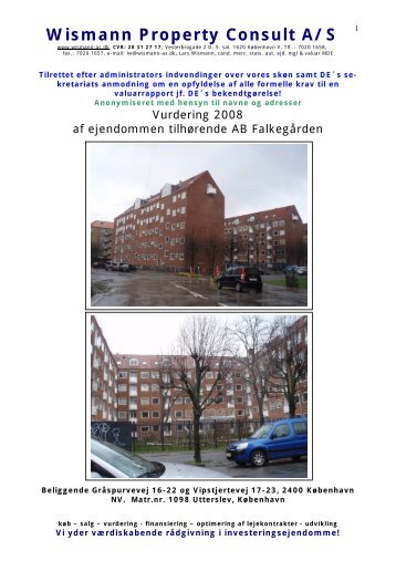 AB Falkegården - Wismann Property Consult