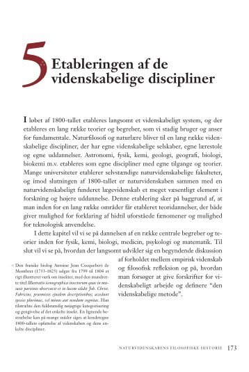 Etableringen af de videnskabelige discipliner