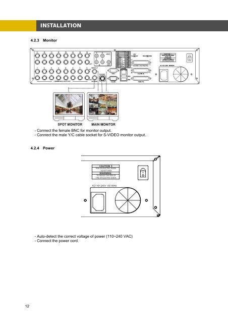 16/ 8/ 4 CH MPEG4 Multiplex DVR USER MANUAL - Surveillance ...