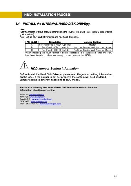 16/ 8/ 4 CH MPEG4 Multiplex DVR USER MANUAL - Surveillance ...