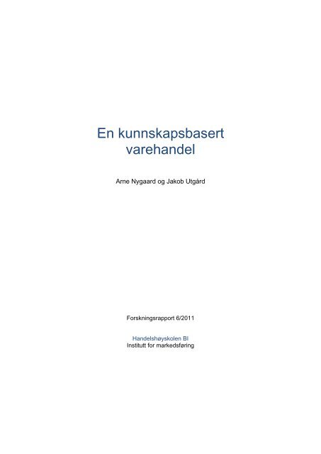Arne Nygaard og Jakob Utgård - Handelshøyskolen BI