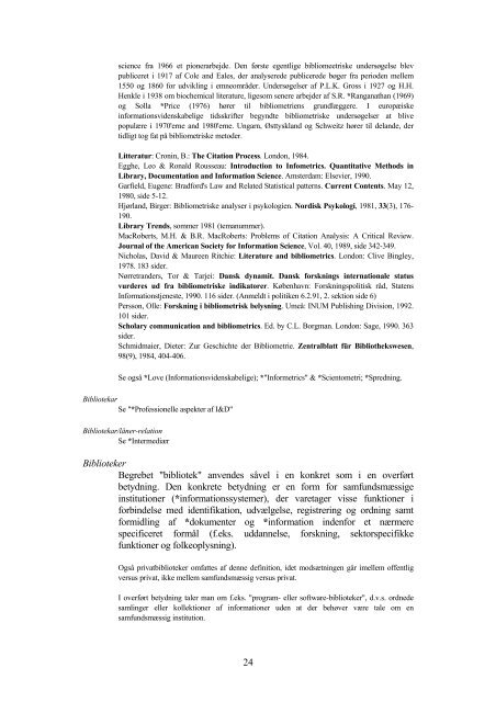 Informationsvidenskabelige grundbegreber / Version 1: 2001 ... - IVA