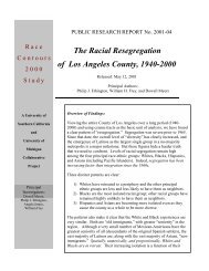 The Racial Resegregation of Los Angeles County, 1940-2000