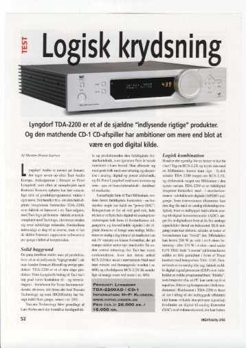 Lyngdorf TDA-2200 er et af de sjaldne "indlysende rigtige ... - 4Audio