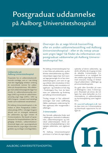 Postgraduat Uddannelse på Aalborg Universitetshospital