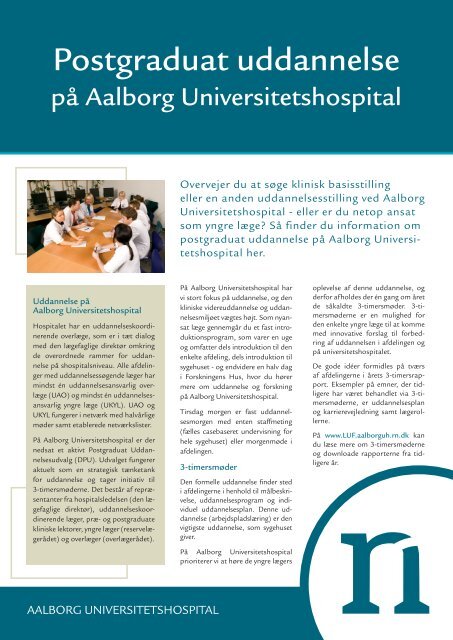 Postgraduat Uddannelse på Aalborg Universitetshospital