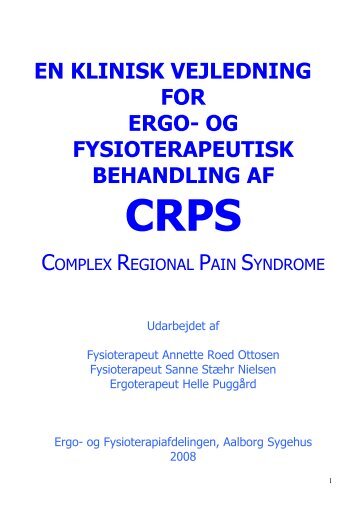 CRPS en klinisk vejledning for ergo