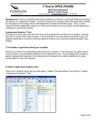 T-Test in SPSS (PASW)