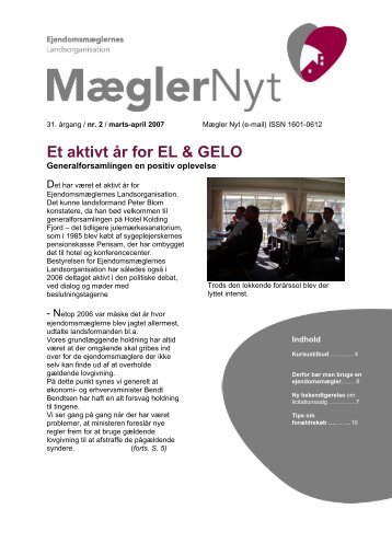 Mægler Nyt nr. 2 2007 - Ejendomsmæglernes Landsorganisation