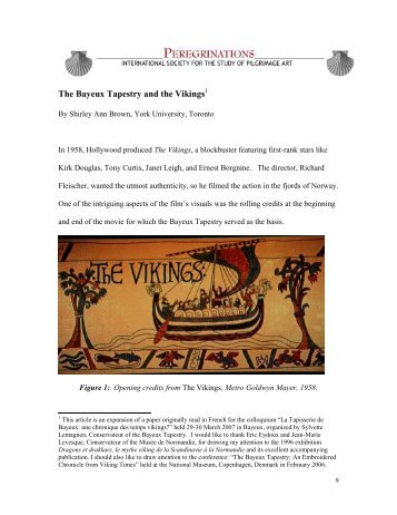 The Bayeux Tapestry and the Vikings - Peregrinations