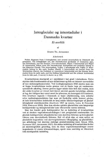 Interglacialer og interstadialer i Danmarks kvartser s. 486 - Dansk ...