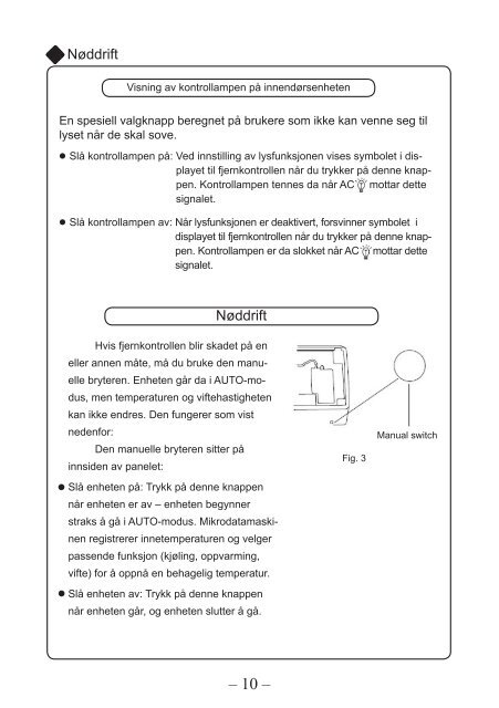 BRUKERHÅNDBOK Trysil 5100 - Wilfa