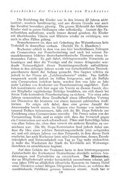 Hundertjahrährige Geschichte des Deutschtums von Rochester