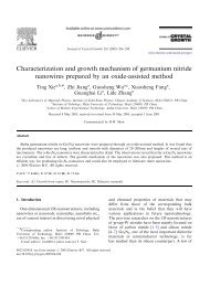 Characterization and growth mechanism of germanium nitride ...