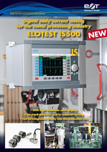 Datasheet Elotest IS500 - ROHMANN